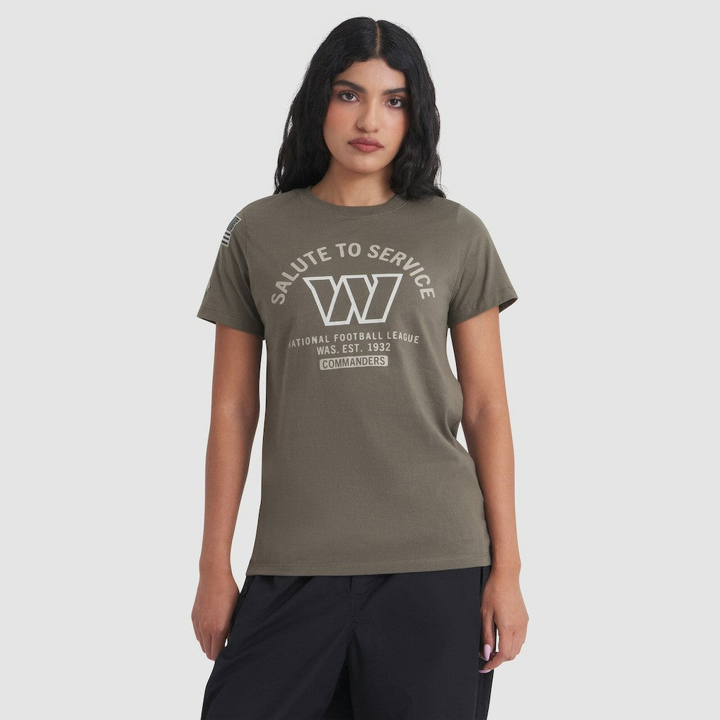 Washington Commanders Women's 2025 Salute to Service Sideline T-Shirt - Olive | Nike outlet