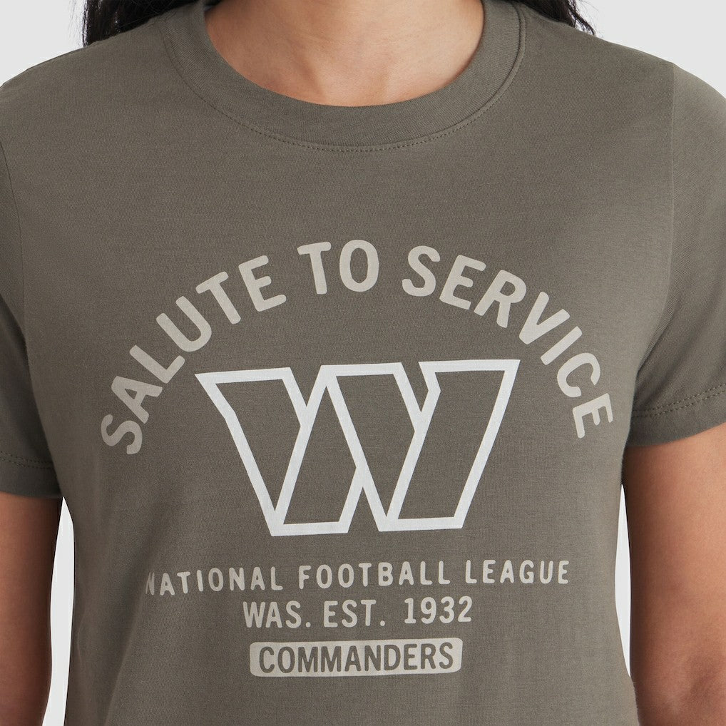 Washington Commanders Women's 2025 Salute to Service Sideline T-Shirt - Olive | Nike outlet