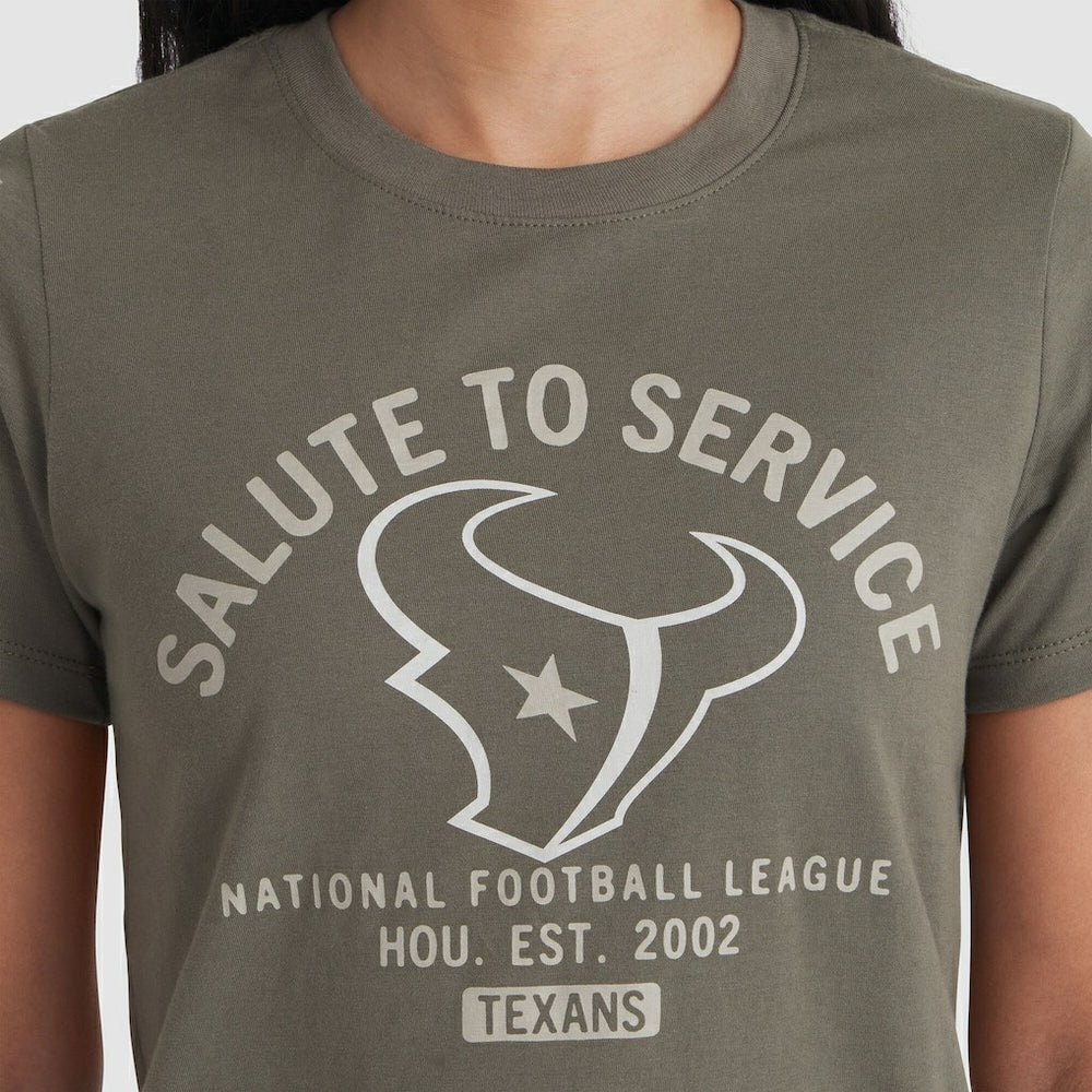 Houston Texans Women's 2025 Salute to Service Sideline T-Shirt - Olive | Nike online