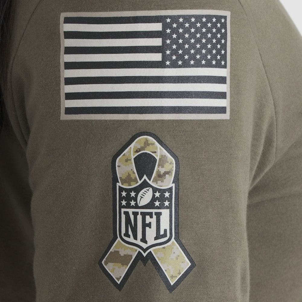 Houston Texans Women's 2025 Salute to Service Sideline T-Shirt - Olive | Nike online