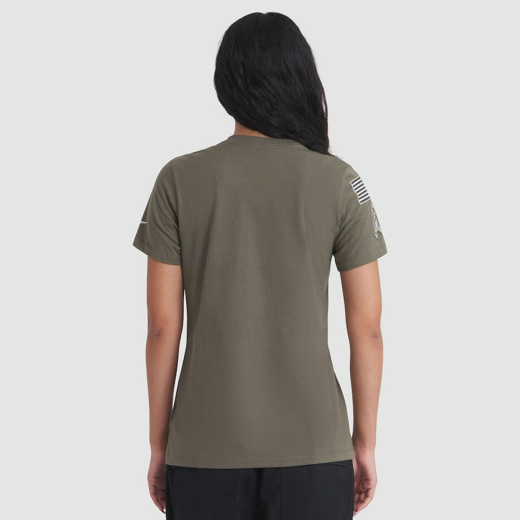 Baltimore Ravens Women's 2025 Salute to Service Sideline T-Shirt - Olive | Nike cheap