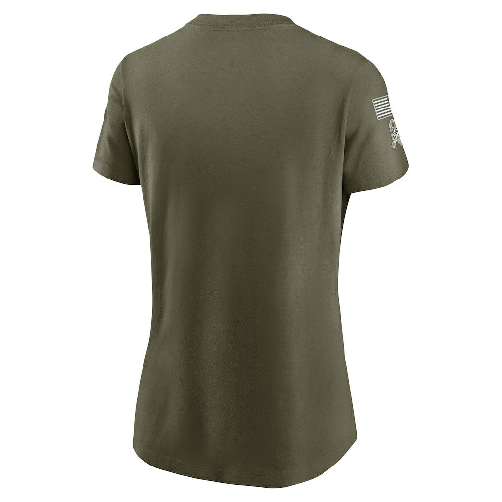 Baltimore Ravens Women's 2025 Salute to Service Sideline T-Shirt - Olive | Nike cheap