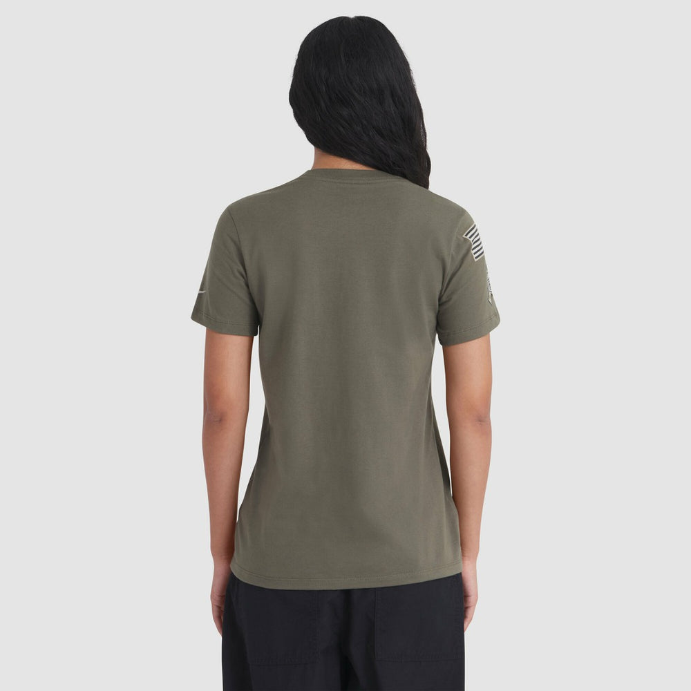 Green Bay Packers Women's 2025 Salute to Service Sideline T-Shirt - Olive | Nike for sale
