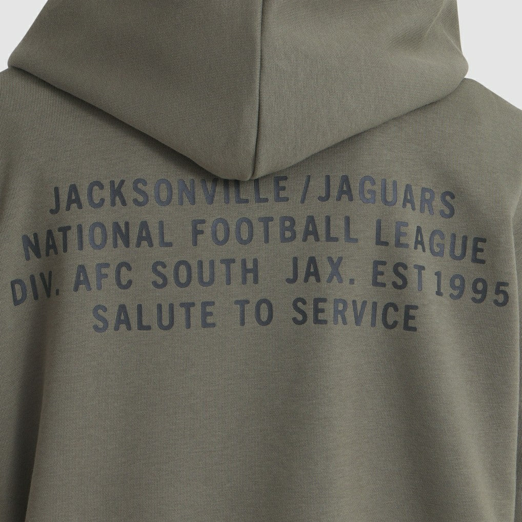 Jacksonville Jaguars Women's 2025 Salute to Service Sideline Standard Issue Dri-FIT Hoodie - Olive | Nike for sale