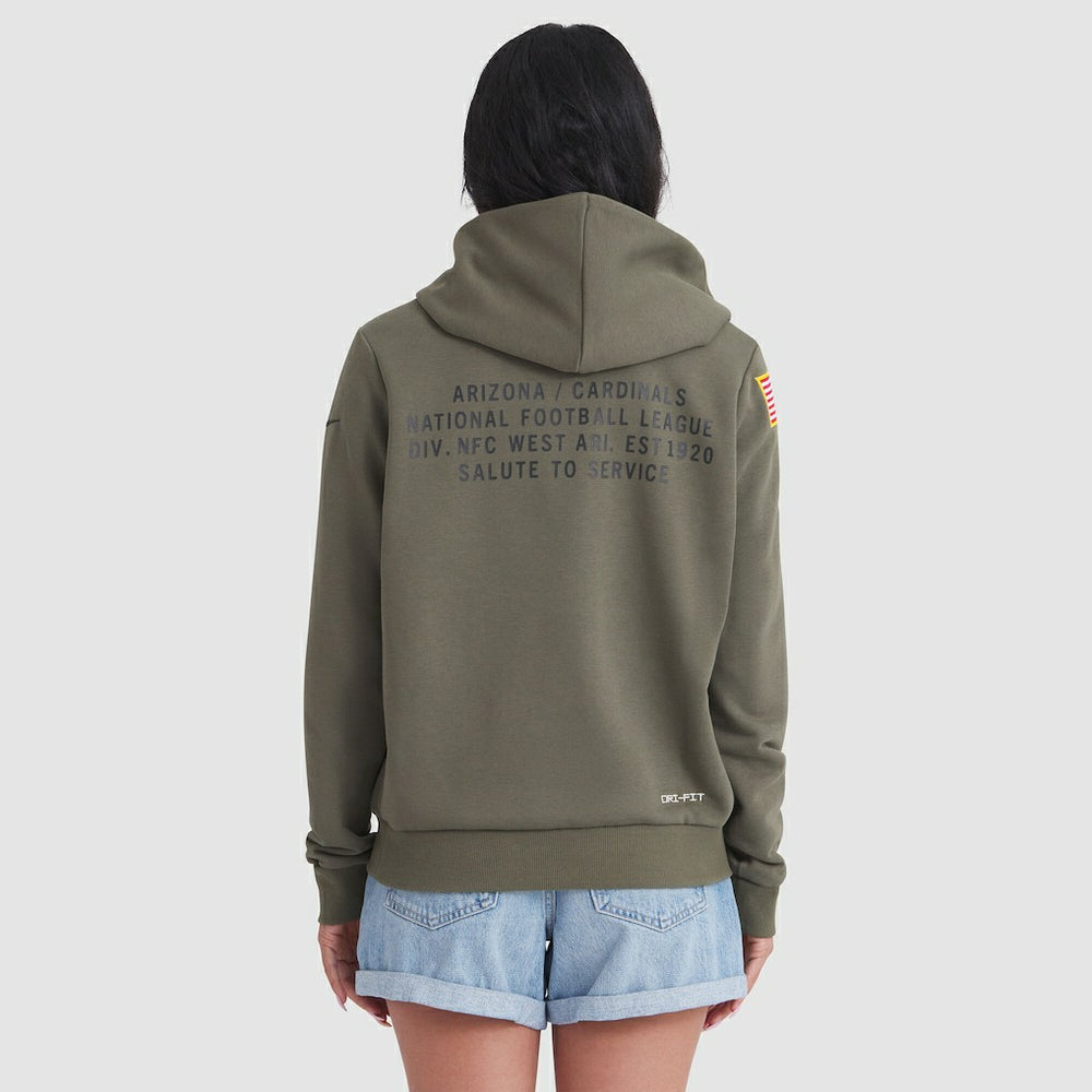 Arizona Cardinals Women's 2025 Salute to Service Sideline Standard Issue Dri-FIT Hoodie - Olive | Nike discount