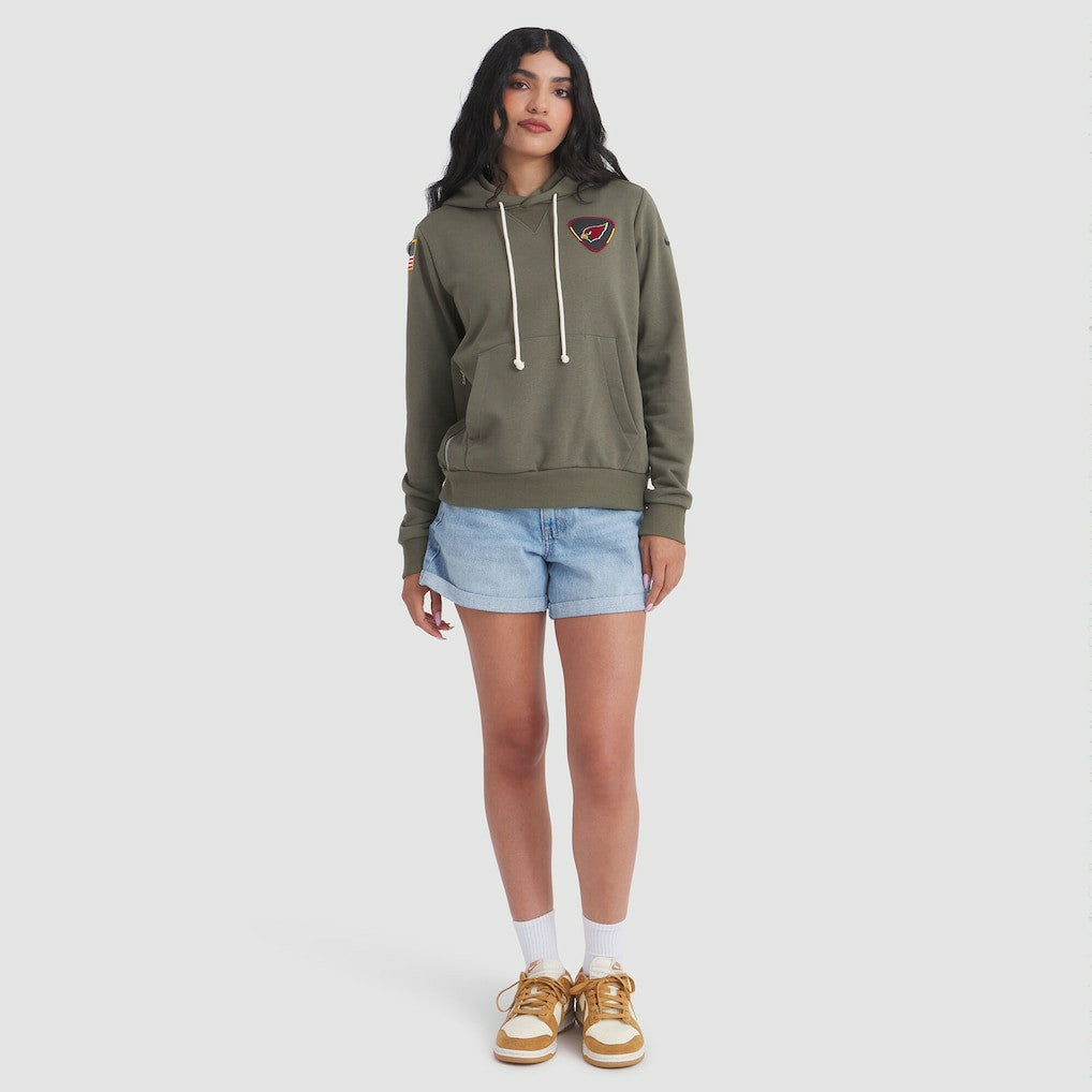 Arizona Cardinals Women's 2025 Salute to Service Sideline Standard Issue Dri-FIT Hoodie - Olive | Nike discount