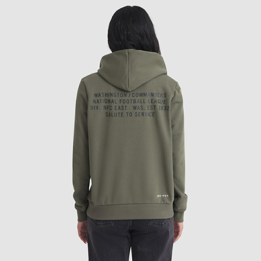Washington Commanders Women's 2025 Salute to Service Sideline Standard Issue Dri-FIT Hoodie - Olive | Nike for sale