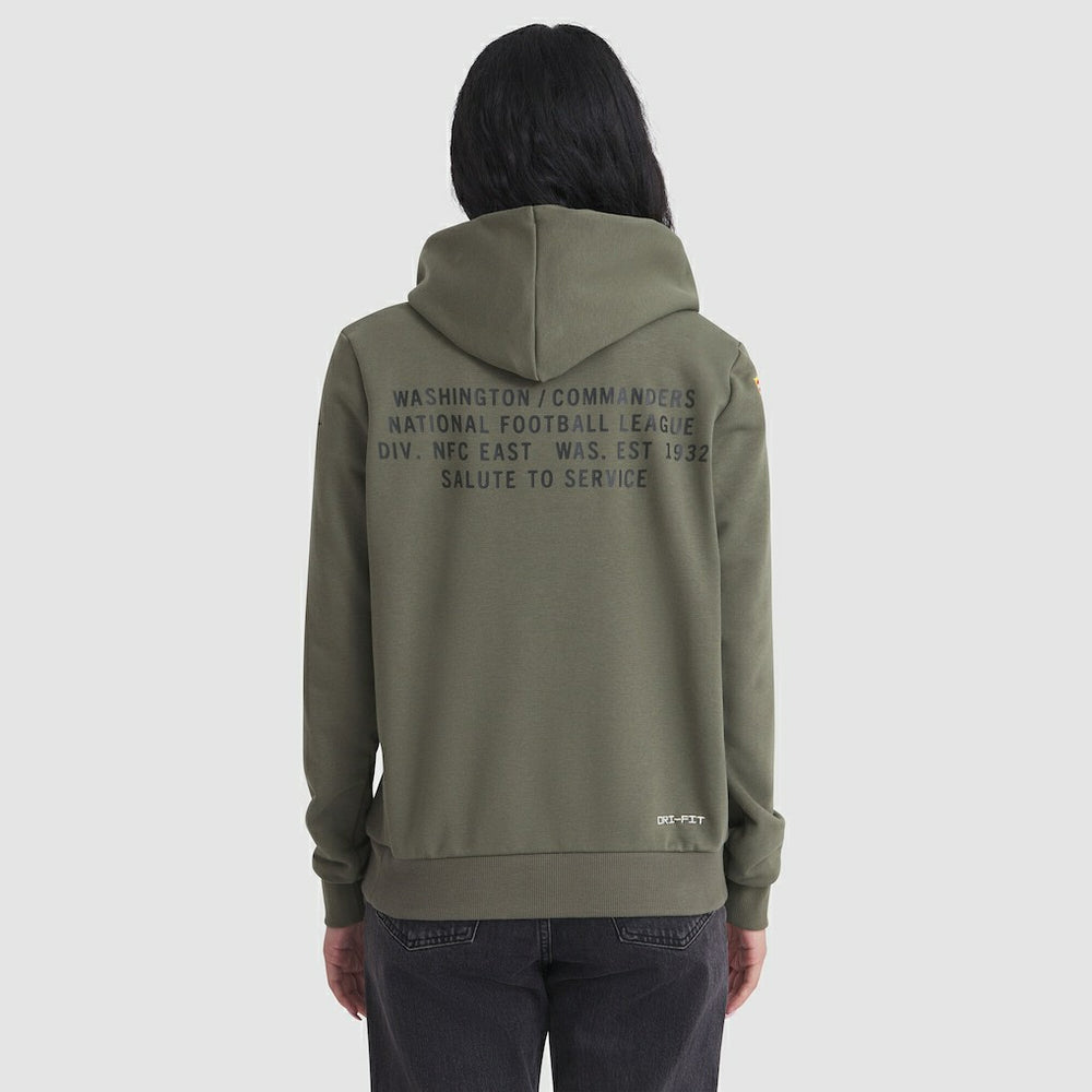 Washington Commanders Women's 2025 Salute to Service Sideline Standard Issue Dri-FIT Hoodie - Olive | Nike for sale