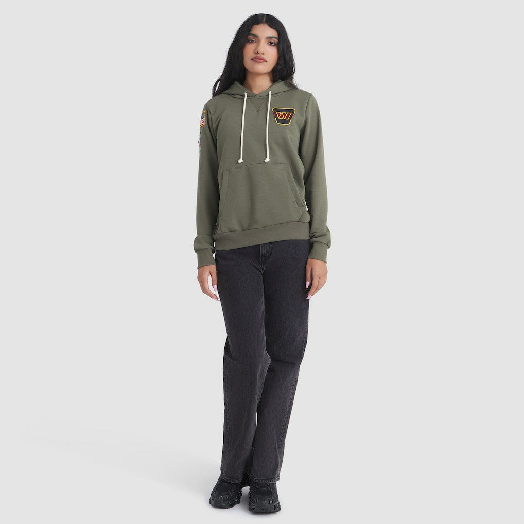 Washington Commanders Women's 2025 Salute to Service Sideline Standard Issue Dri-FIT Hoodie - Olive | Nike for sale