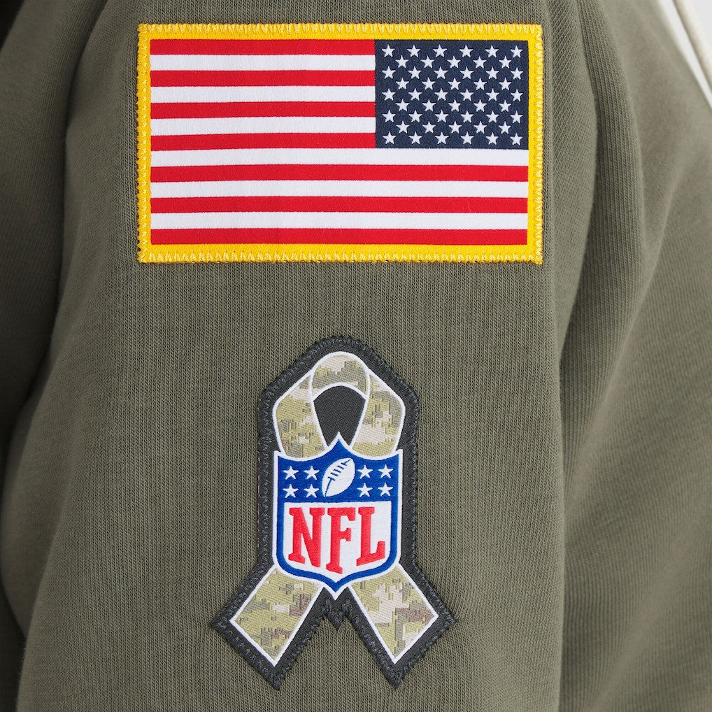 Washington Commanders Women's 2025 Salute to Service Sideline Standard Issue Dri-FIT Hoodie - Olive | Nike for sale