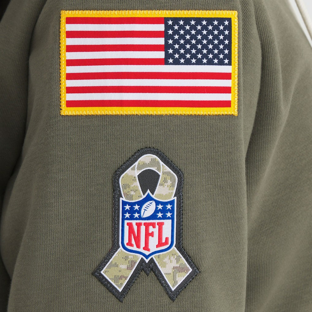 Washington Commanders Women's 2025 Salute to Service Sideline Standard Issue Dri-FIT Hoodie - Olive | Nike for sale