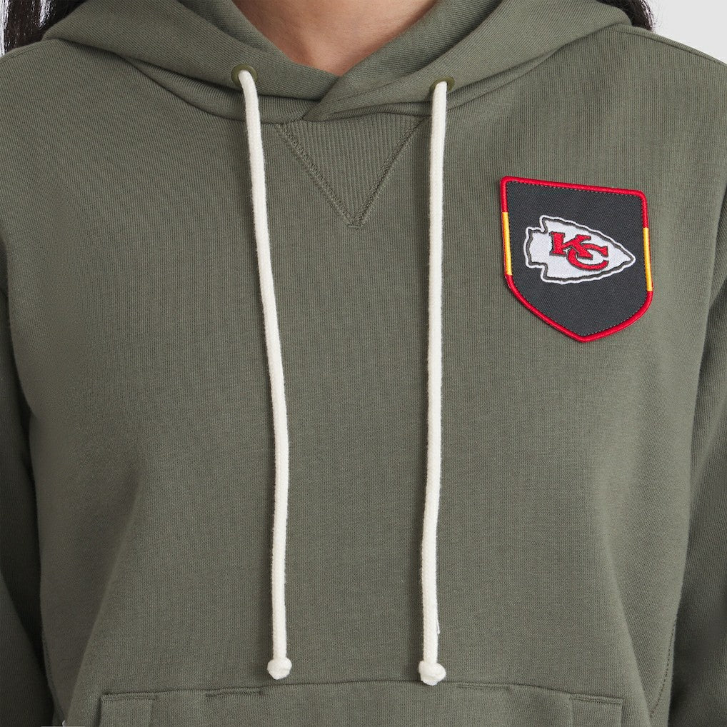 Kansas City Chiefs Women's 2025 Salute to Service Sideline Standard Issue Dri-FIT Hoodie - Olive | Nike online