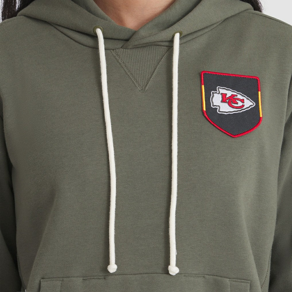 Kansas City Chiefs Women's 2025 Salute to Service Sideline Standard Issue Dri-FIT Hoodie - Olive | Nike online