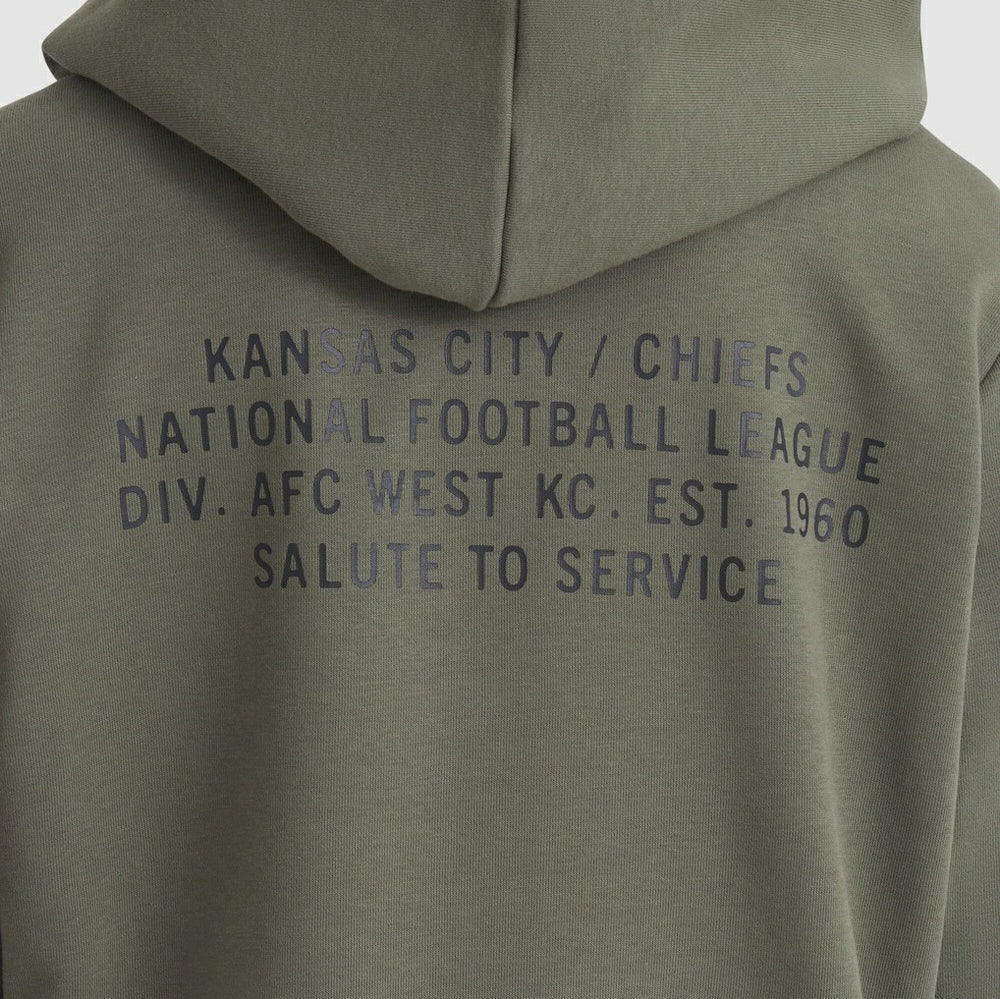 Kansas City Chiefs Women's 2025 Salute to Service Sideline Standard Issue Dri-FIT Hoodie - Olive | Nike online