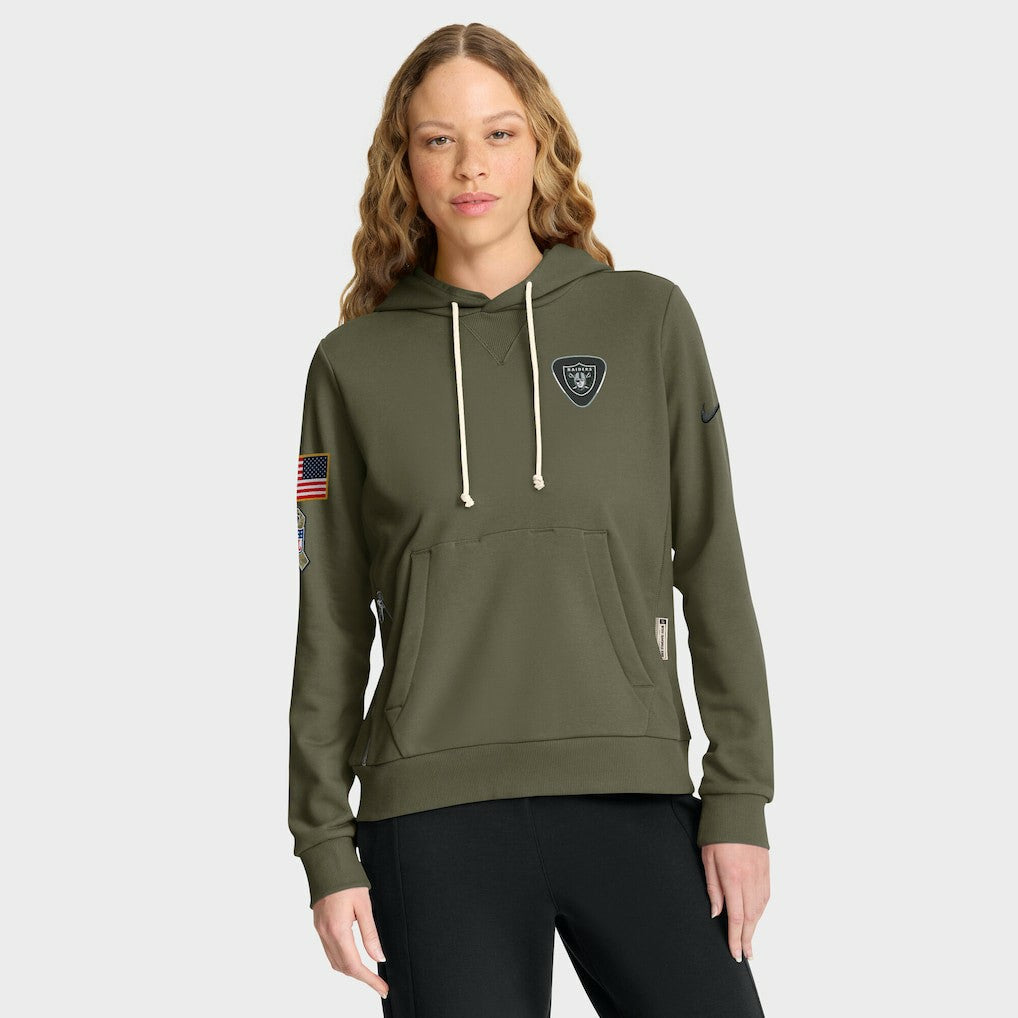Las Vegas Raiders Women's 2025 Salute to Service Sideline Standard Issue Dri-FIT Hoodie - Olive | Nike outlet