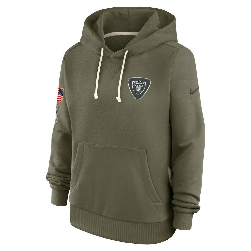 Las Vegas Raiders Women's 2025 Salute to Service Sideline Standard Issue Dri-FIT Hoodie - Olive | Nike outlet