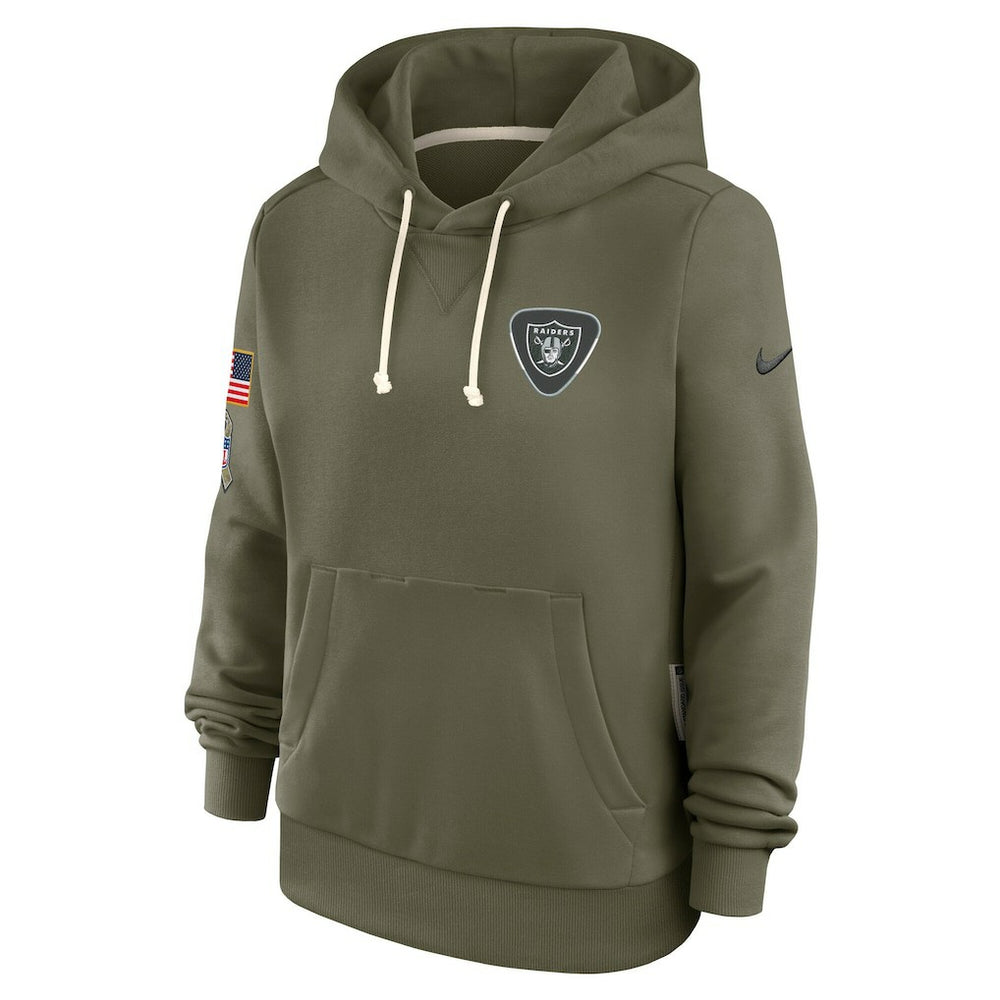 Las Vegas Raiders Women's 2025 Salute to Service Sideline Standard Issue Dri-FIT Hoodie - Olive | Nike outlet
