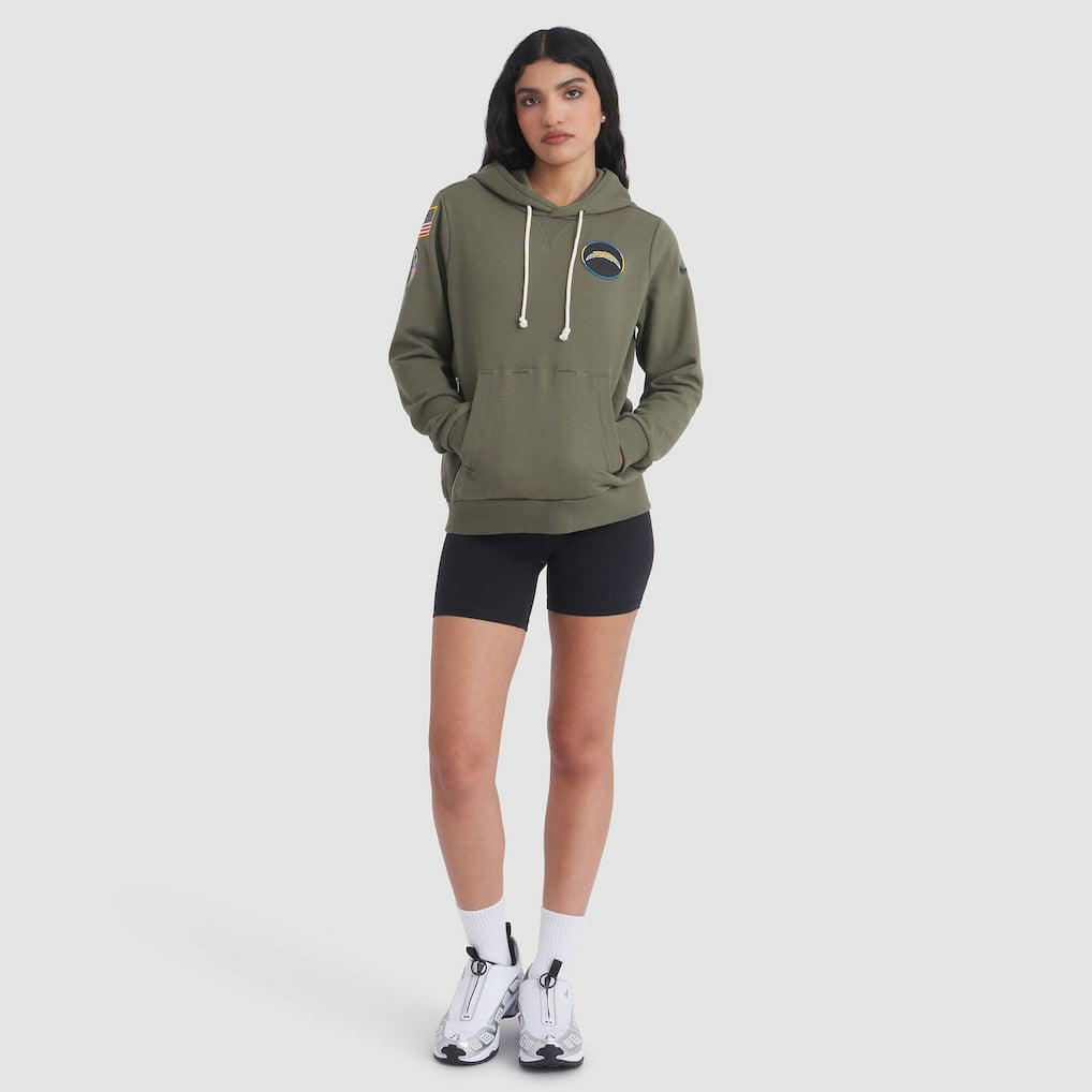 Los Angeles Chargers Women's 2025 Salute to Service Sideline Standard Issue Dri-FIT Hoodie - Olive | Nike online