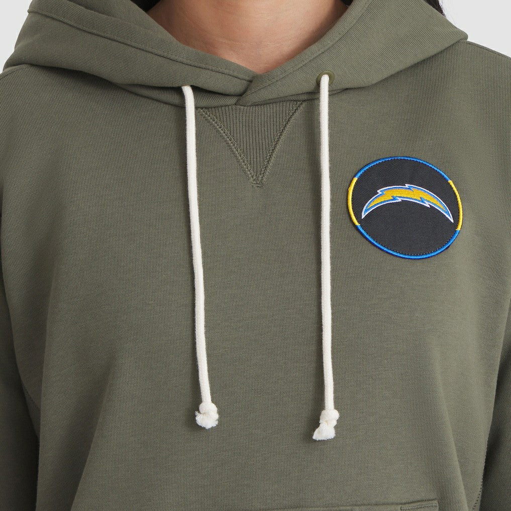Los Angeles Chargers Women's 2025 Salute to Service Sideline Standard Issue Dri-FIT Hoodie - Olive | Nike online