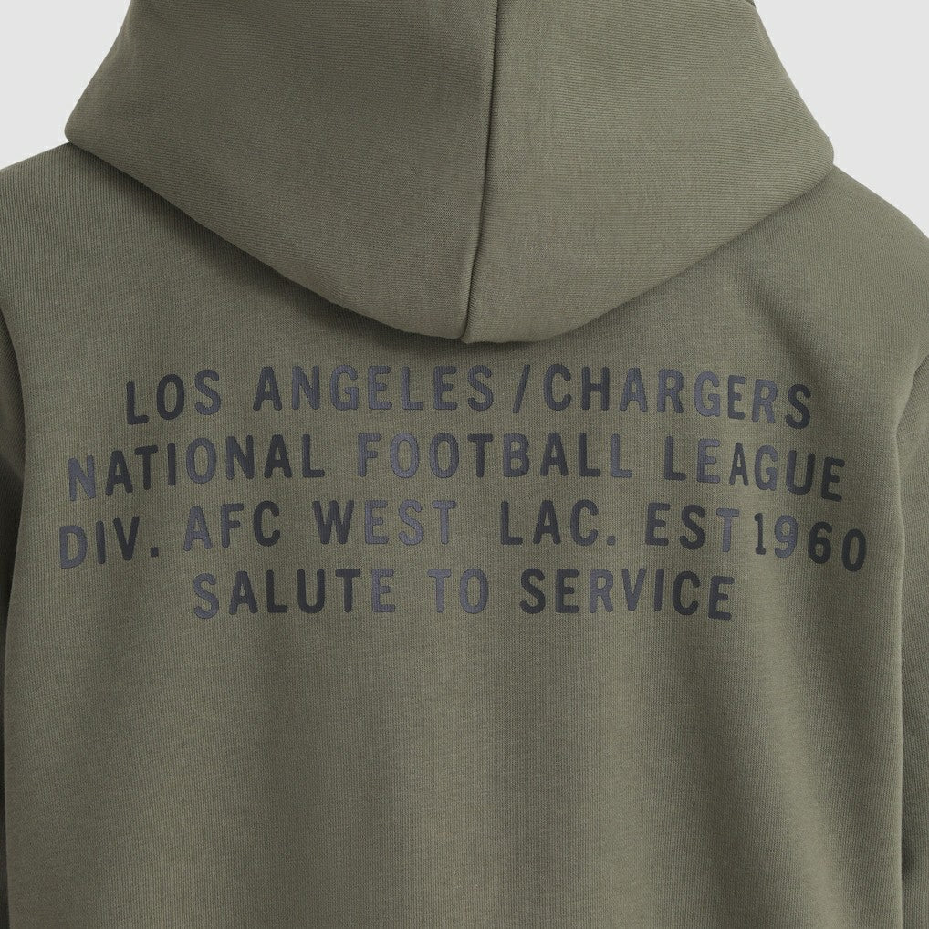 Los Angeles Chargers Women's 2025 Salute to Service Sideline Standard Issue Dri-FIT Hoodie - Olive | Nike online