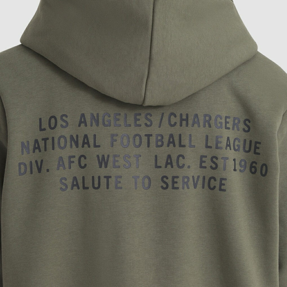 Los Angeles Chargers Women's 2025 Salute to Service Sideline Standard Issue Dri-FIT Hoodie - Olive | Nike online
