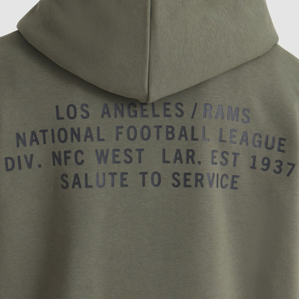 Los Angeles Rams Women's 2025 Salute to Service Sideline Standard Issue Dri-FIT Hoodie - Olive | Nike outlet
