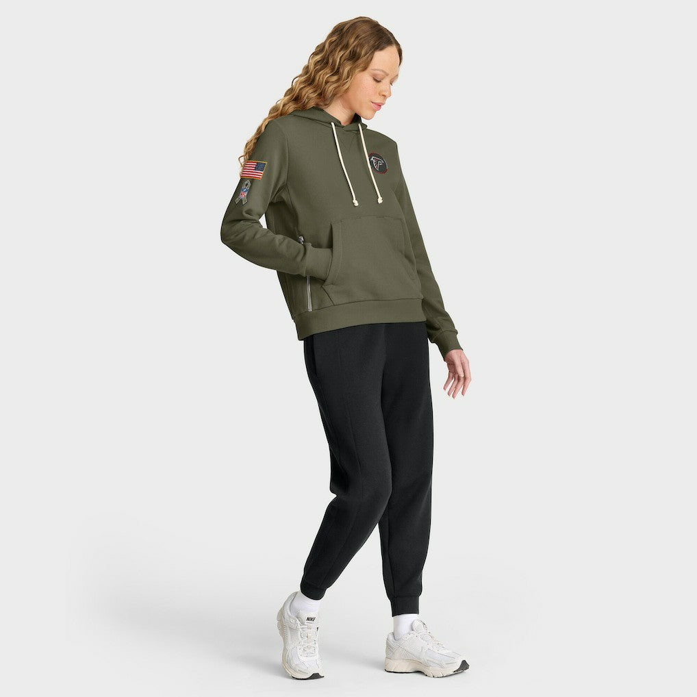 Atlanta Falcons Women's 2025 Salute to Service Sideline Standard Issue Dri-FIT Hoodie - Olive | Nike discount
