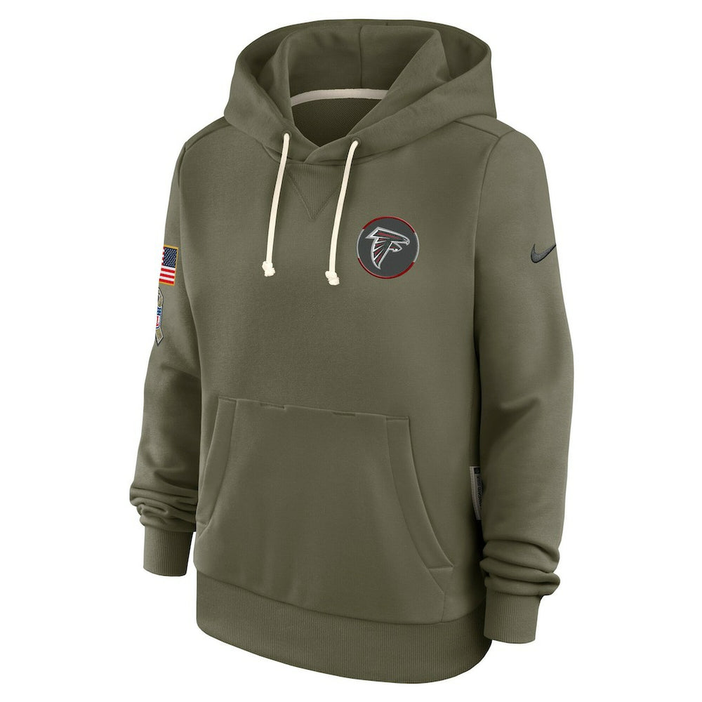 Atlanta Falcons Women's 2025 Salute to Service Sideline Standard Issue Dri-FIT Hoodie - Olive | Nike discount