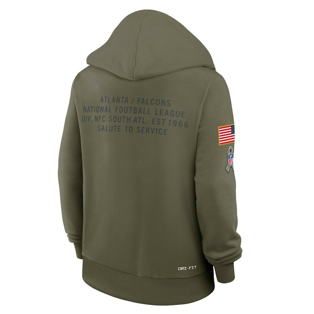 Atlanta Falcons Women's 2025 Salute to Service Sideline Standard Issue Dri-FIT Hoodie - Olive | Nike discount