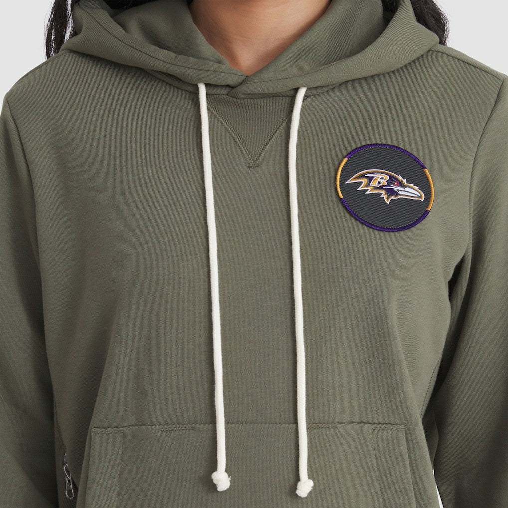 Baltimore Ravens Women's 2025 Salute to Service Sideline Standard Issue Dri-FIT Hoodie - Olive | Nike cheap