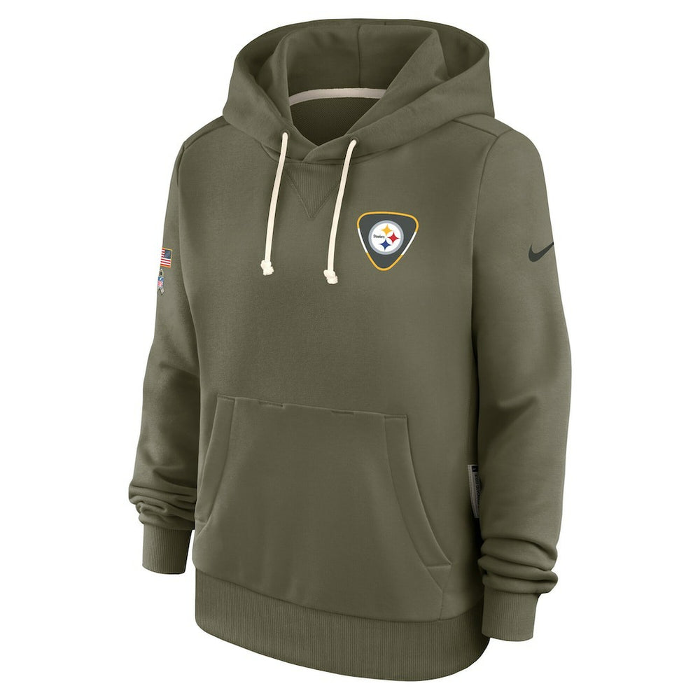 Pittsburgh Steelers Women's 2025 Salute to Service Sideline Standard Issue Dri-FIT Hoodie - Olive | Nike online