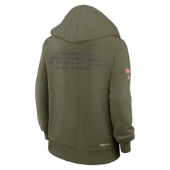 Pittsburgh Steelers Women's 2025 Salute to Service Sideline Standard Issue Dri-FIT Hoodie - Olive | Nike online