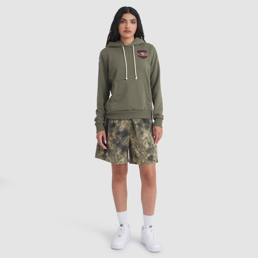 San Francisco 49ers Women's 2025 Salute to Service Sideline Standard Issue Dri-FIT Hoodie - Olive | Nike outlet