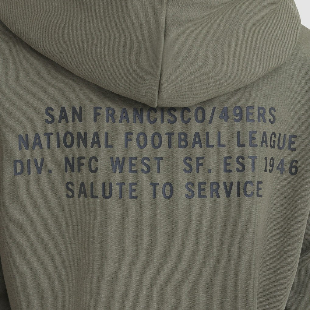 San Francisco 49ers Women's 2025 Salute to Service Sideline Standard Issue Dri-FIT Hoodie - Olive | Nike outlet