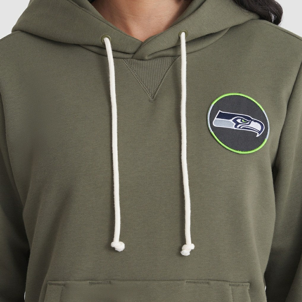 Seattle Seahawks Women's 2025 Salute to Service Sideline Standard Issue Dri-FIT Hoodie - Olive | Nike discount
