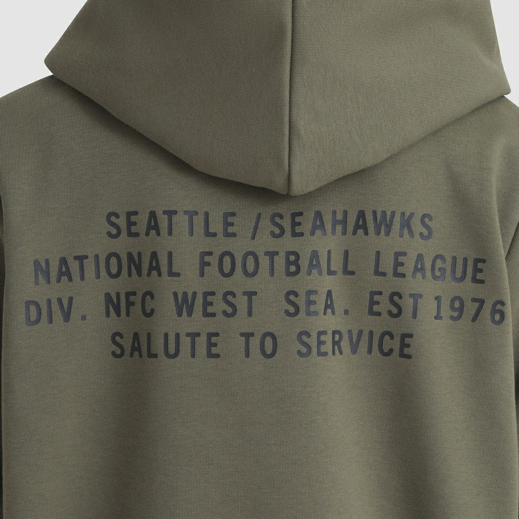 Seattle Seahawks Women's 2025 Salute to Service Sideline Standard Issue Dri-FIT Hoodie - Olive | Nike discount