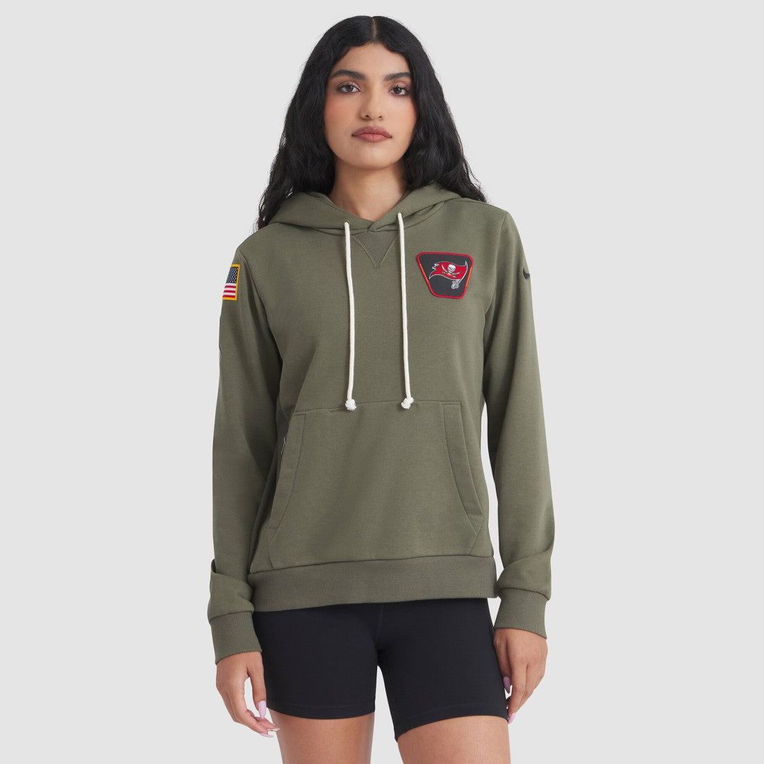 Tampa Bay Buccaneers Women's 2025 Salute to Service Sideline Standard Issue Dri-FIT Hoodie - Olive | Nike cheap