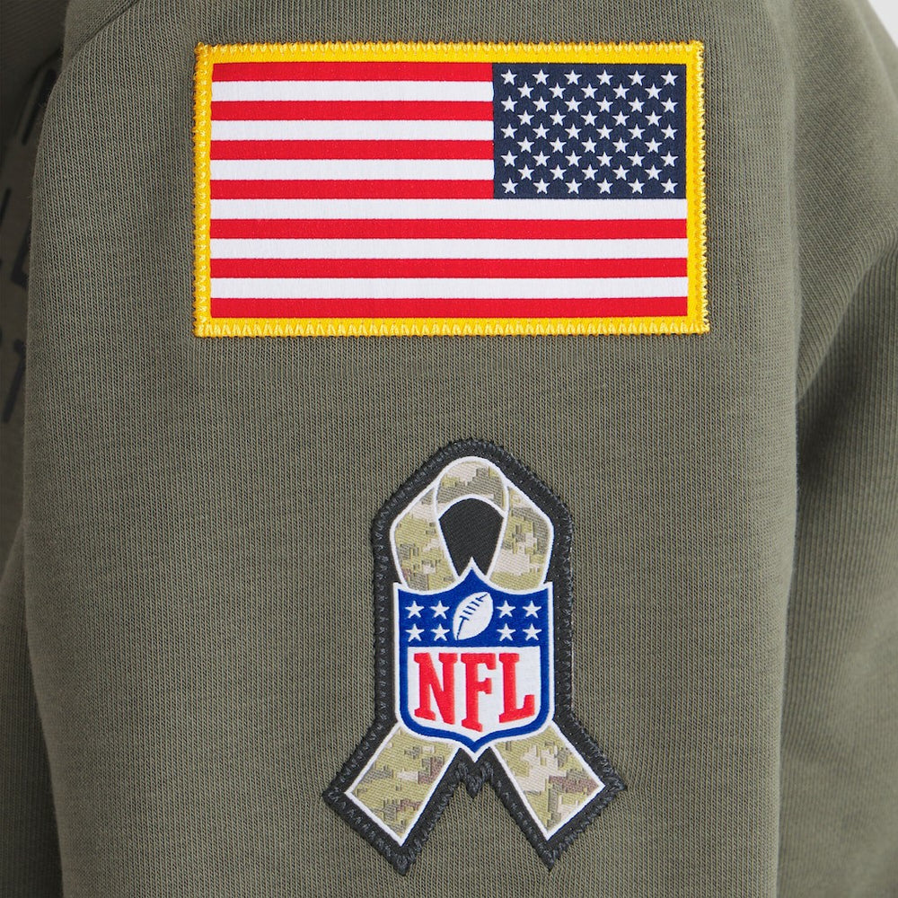 Minnesota Vikings Women's 2025 Salute to Service Sideline Standard Issue Dri-FIT Hoodie - Olive | Nike sale