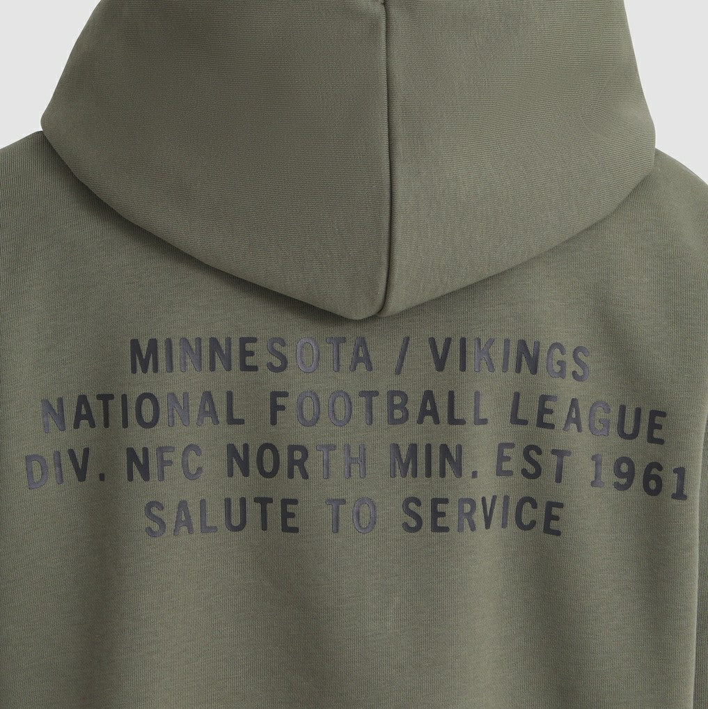Minnesota Vikings Women's 2025 Salute to Service Sideline Standard Issue Dri-FIT Hoodie - Olive | Nike sale