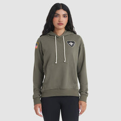 New Orleans Saints Women's 2025 Salute to Service Sideline Standard Issue Dri-FIT Hoodie - Olive | Nike for sale