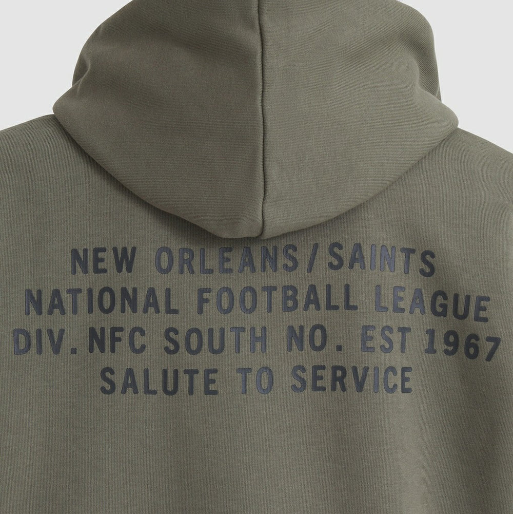 New Orleans Saints Women's 2025 Salute to Service Sideline Standard Issue Dri-FIT Hoodie - Olive | Nike for sale