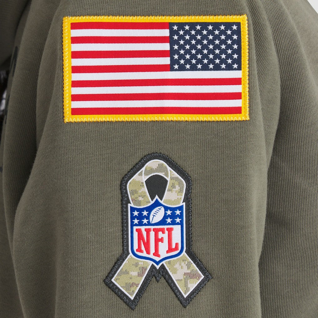 Cleveland Browns Women's 2025 Salute to Service Sideline Standard Issue Dri-FIT Hoodie - Olive | Nike outlet