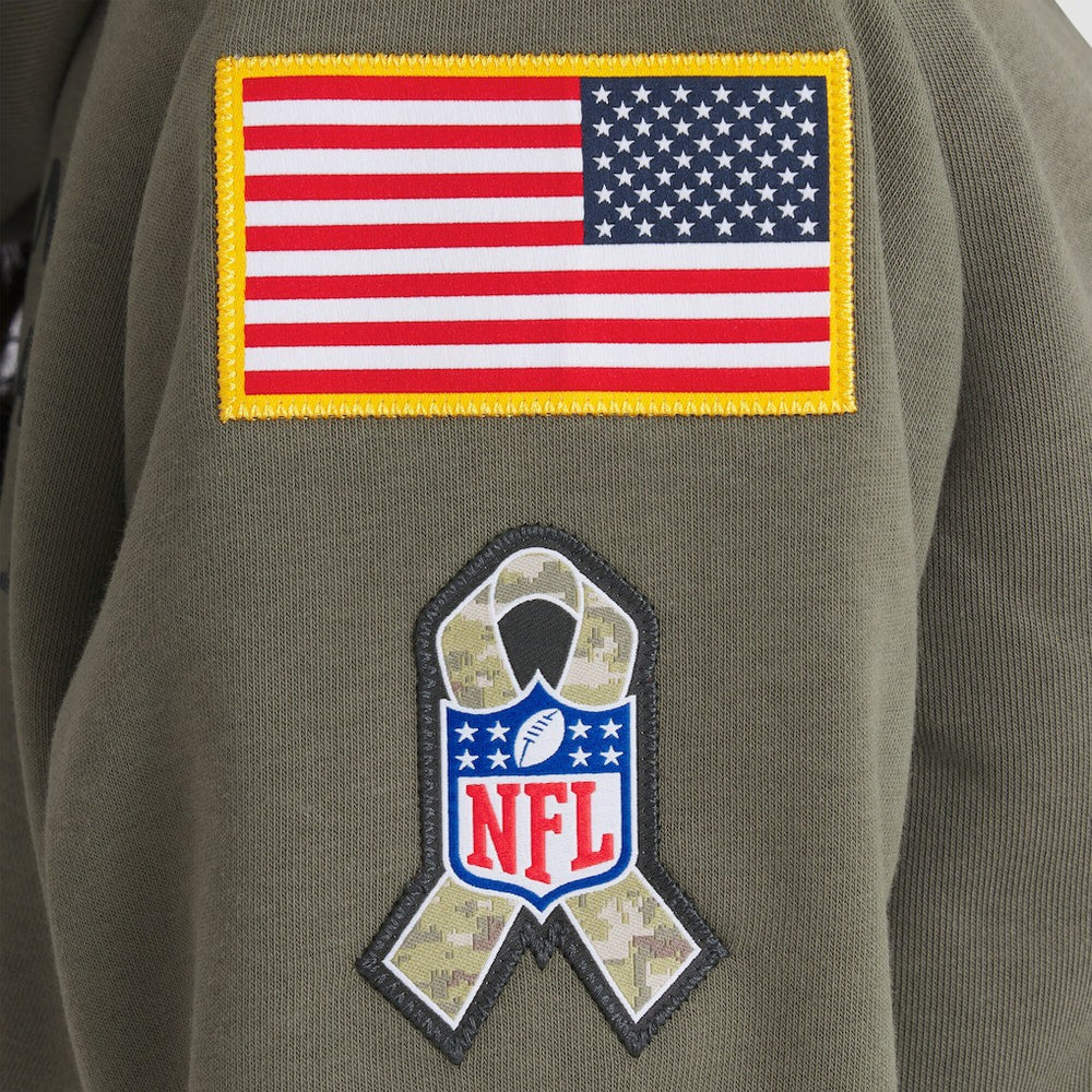 Cleveland Browns Women's 2025 Salute to Service Sideline Standard Issue Dri-FIT Hoodie - Olive | Nike outlet