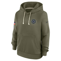 Dallas Cowboys Women's 2025 Salute to Service Sideline Standard Issue Dri-FIT Hoodie - Olive | Nike cheap