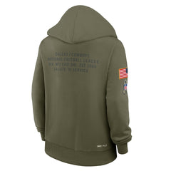 Dallas Cowboys Women's 2025 Salute to Service Sideline Standard Issue Dri-FIT Hoodie - Olive | Nike cheap