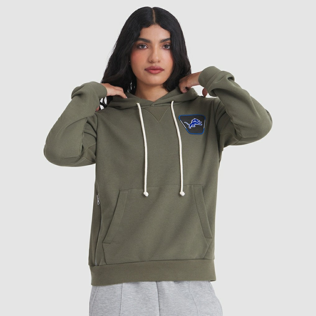 Detroit Lions Women's 2025 Salute to Service Sideline Standard Issue Dri-FIT Hoodie - Olive | Nike online