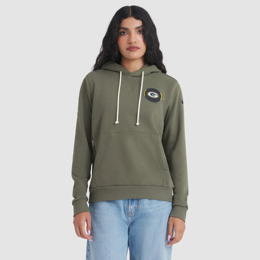 Green Bay Packers Women's 2025 Salute to Service Sideline Standard Issue Dri-FIT Hoodie - Olive | Nike online