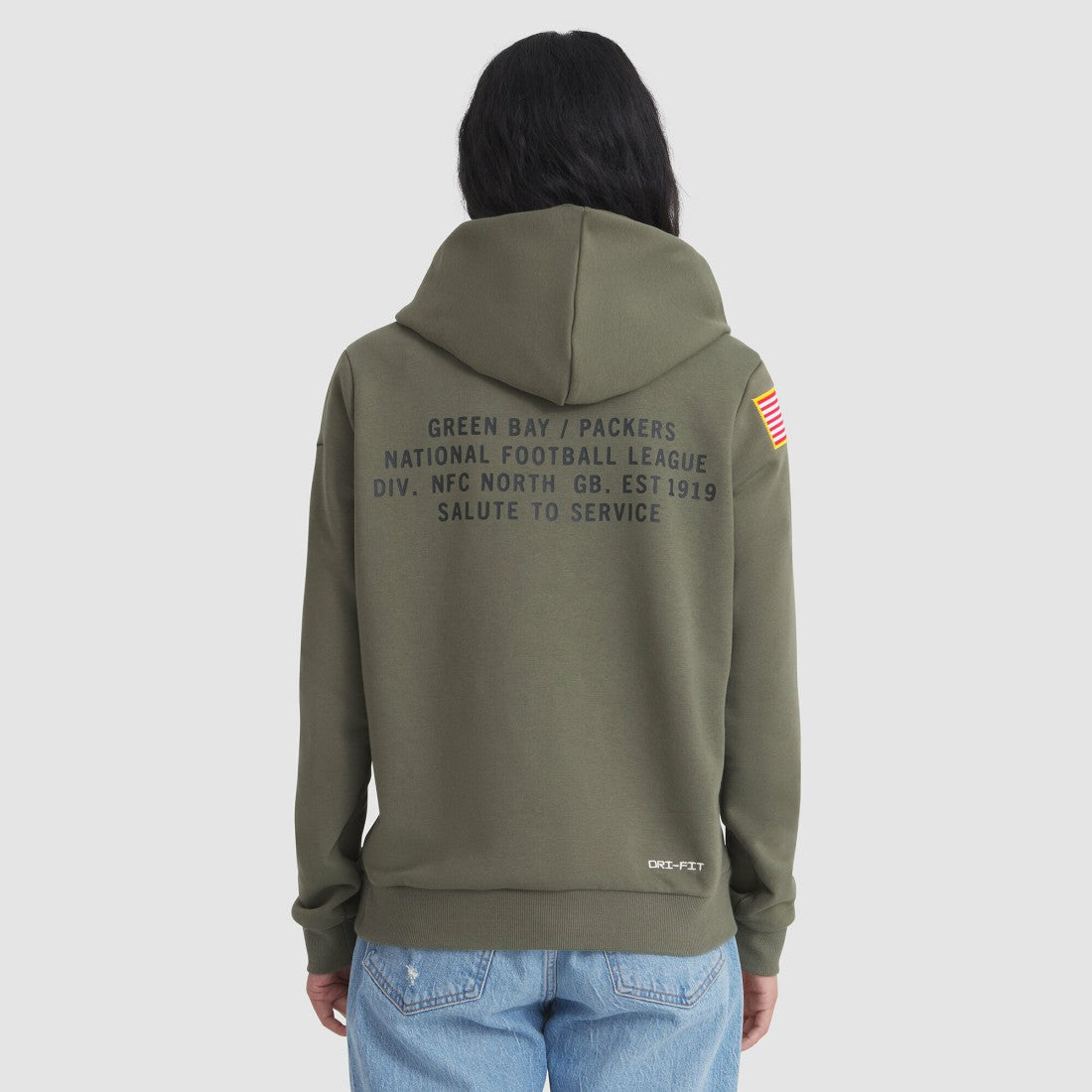 Green Bay Packers Women's 2025 Salute to Service Sideline Standard Issue Dri-FIT Hoodie - Olive | Nike online