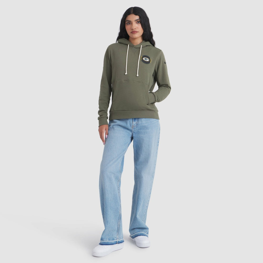 Green Bay Packers Women's 2025 Salute to Service Sideline Standard Issue Dri-FIT Hoodie - Olive | Nike online