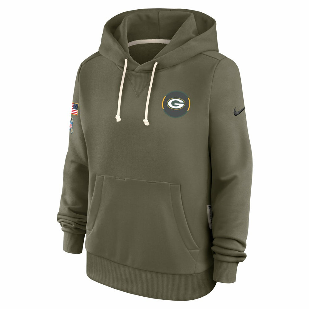 Green Bay Packers Women's 2025 Salute to Service Sideline Standard Issue Dri-FIT Hoodie - Olive | Nike online